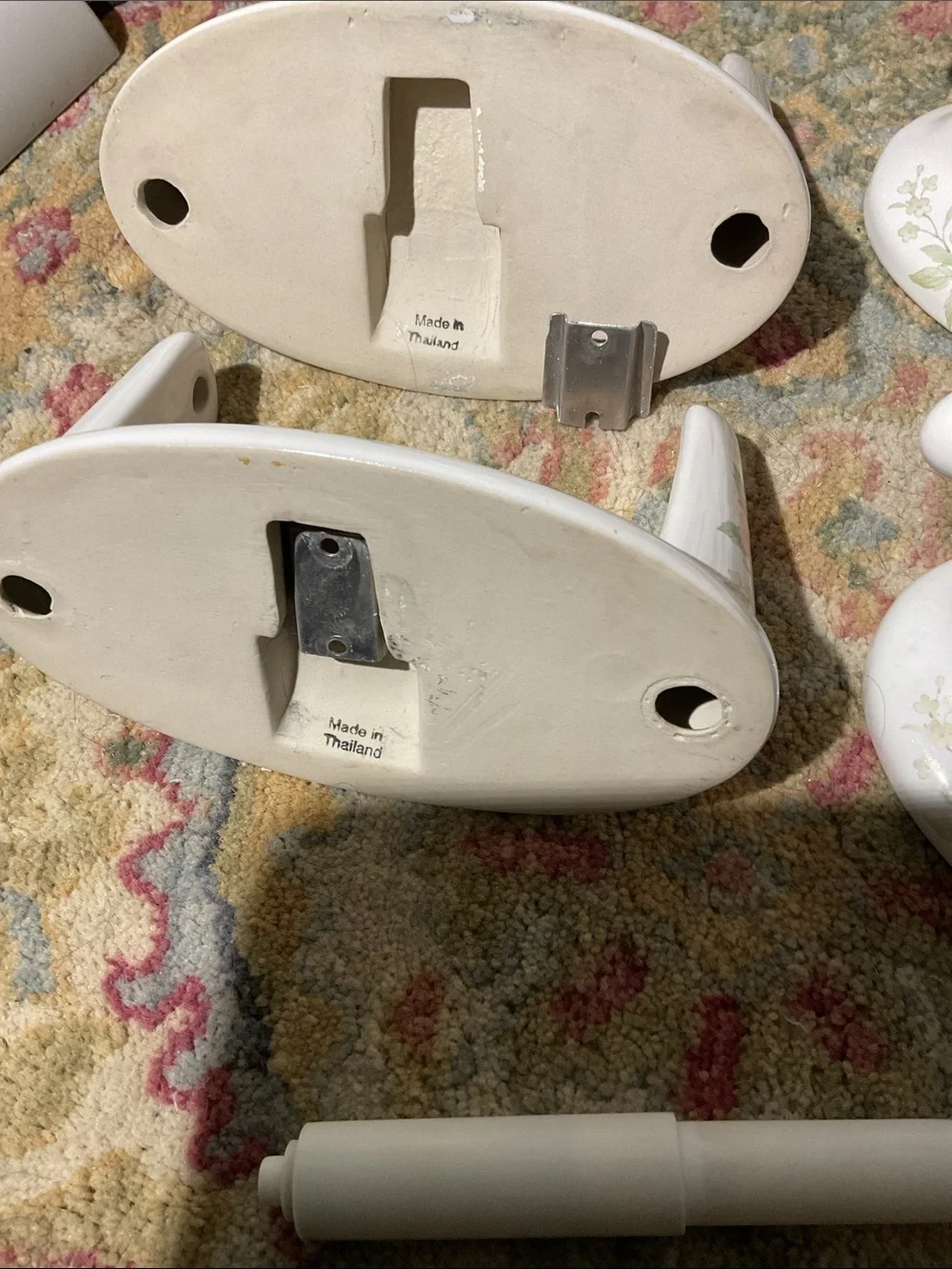 Lenape Toilet Paper Holder and Towel Hooks